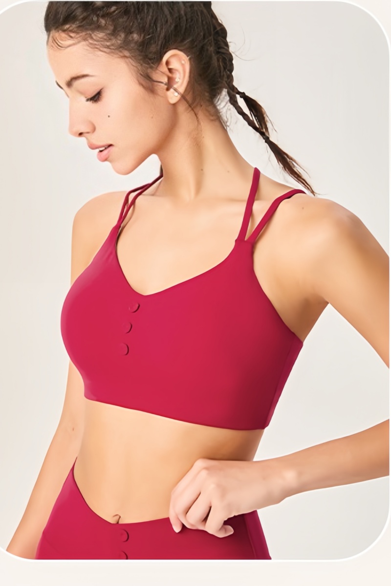 Triple Button Sports Bra